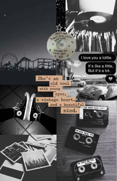 Aesthetic Black Collage Wallpapers