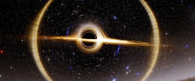 I managed to capture this incredible black hole in Space Engine and made it my wallpape