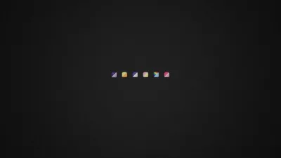 Row of Tiny Colour Icons on Charcoal HD Wallpaper