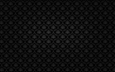 Damask Pattern in Charcoal HD Wallpaper