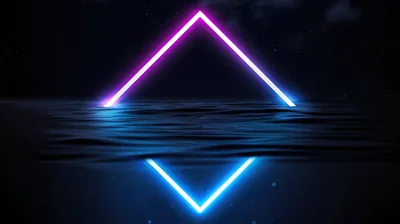 Blue Neon Star Wallpapers