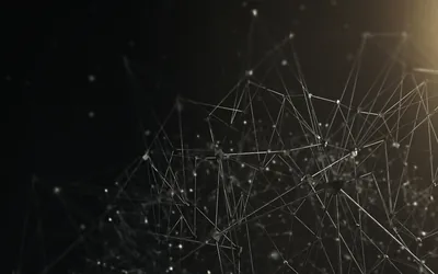 Network Lines with Warm Light HD Wallpaper