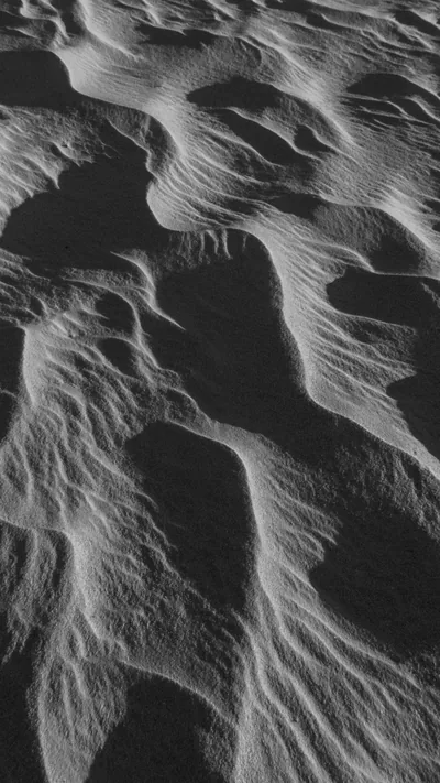 Dune on a Desert in Black and White Free Stock Photo