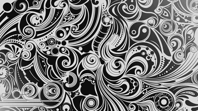 Ornate Swirl Paisley Background HD Wallpaper