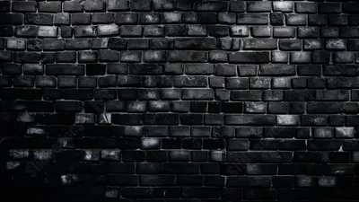 Wall Black Bricks Black Brick Wall Wall Texture Powerpoint Background