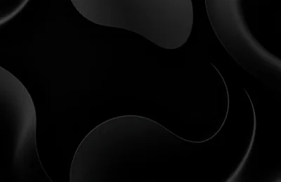 Rounded Black Shapes on a Dark Field HD Wallpaper