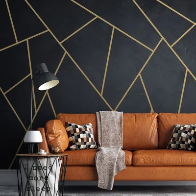Elevate Your Space with Black and Gold Wallpaper