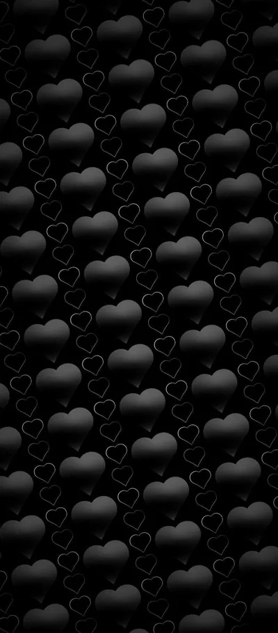 Black Hearts Wall Art