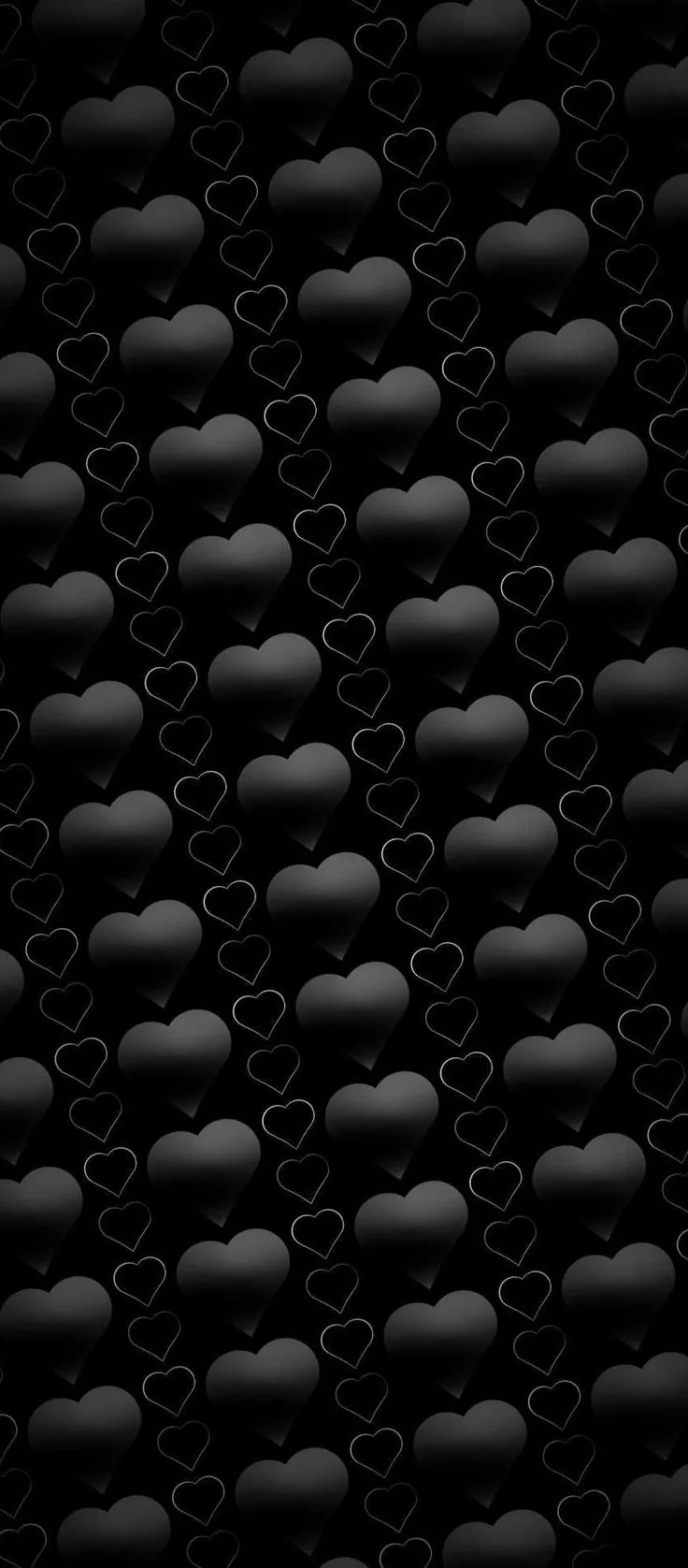 Black Hearts Wall Art