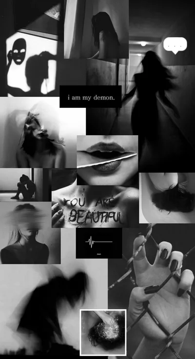 Black and white aesthetic wallpaper