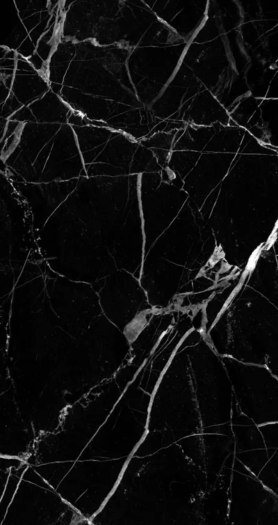 Black Marble with White Veins HD Phone Wallpaper