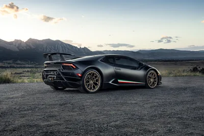 Black Lamborghini Huracan Rear Laptop Full HD 1080P, HD