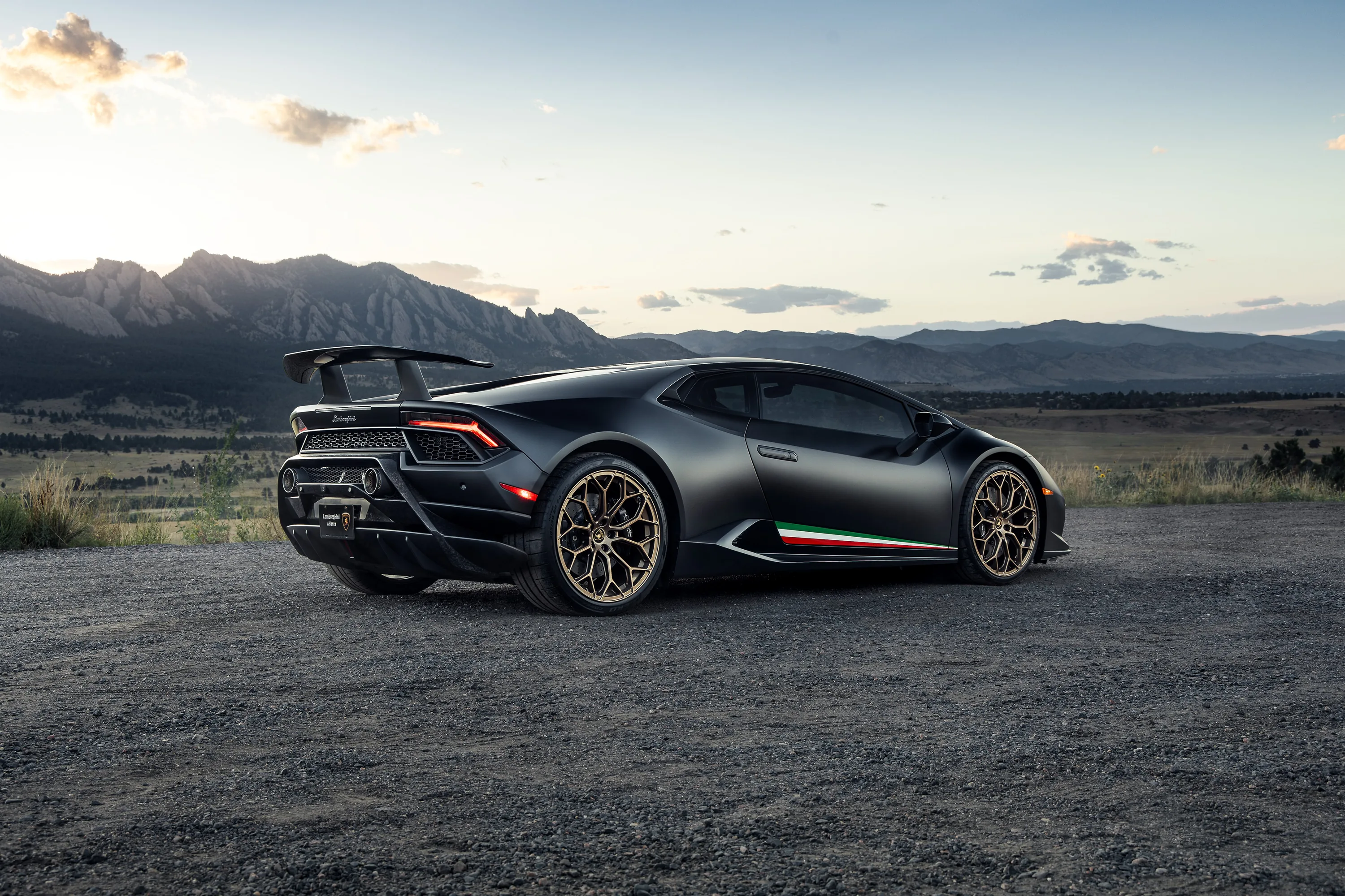 Black Lamborghini Huracan Rear Laptop Full HD 1080P, HD