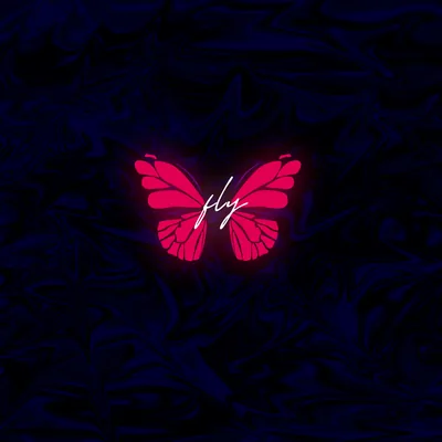 Butterfly Wallpaper 4K, Neon, Glowing, Dark background