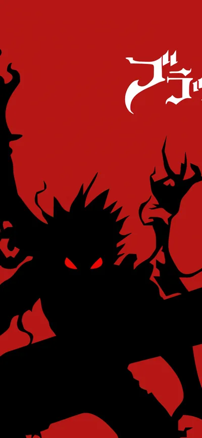 Asta Demon Wallpaper 4K, Black Clover, Silhouette