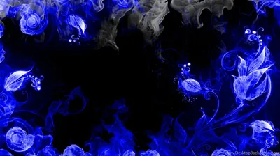 Smoke Roses Around a Black Centre HD Wallpaper