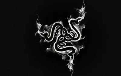 Razer Logo in White Smoke HD Wallpaper
