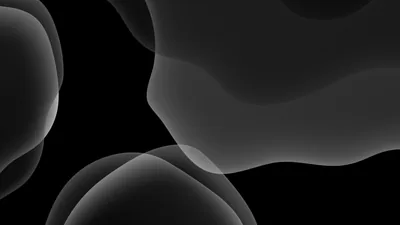 iOS 13 Dark Bubbles HD Wallpaper