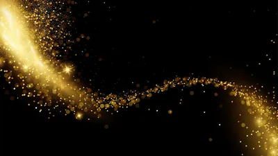 Black Wallpaper With Gold Arches