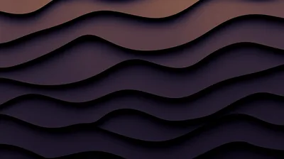 Layered Paper Waves in Brown and Purple HD Wallpaper