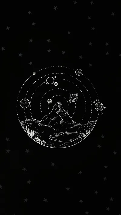 Black And White Aesthetics Stars Wallpapers