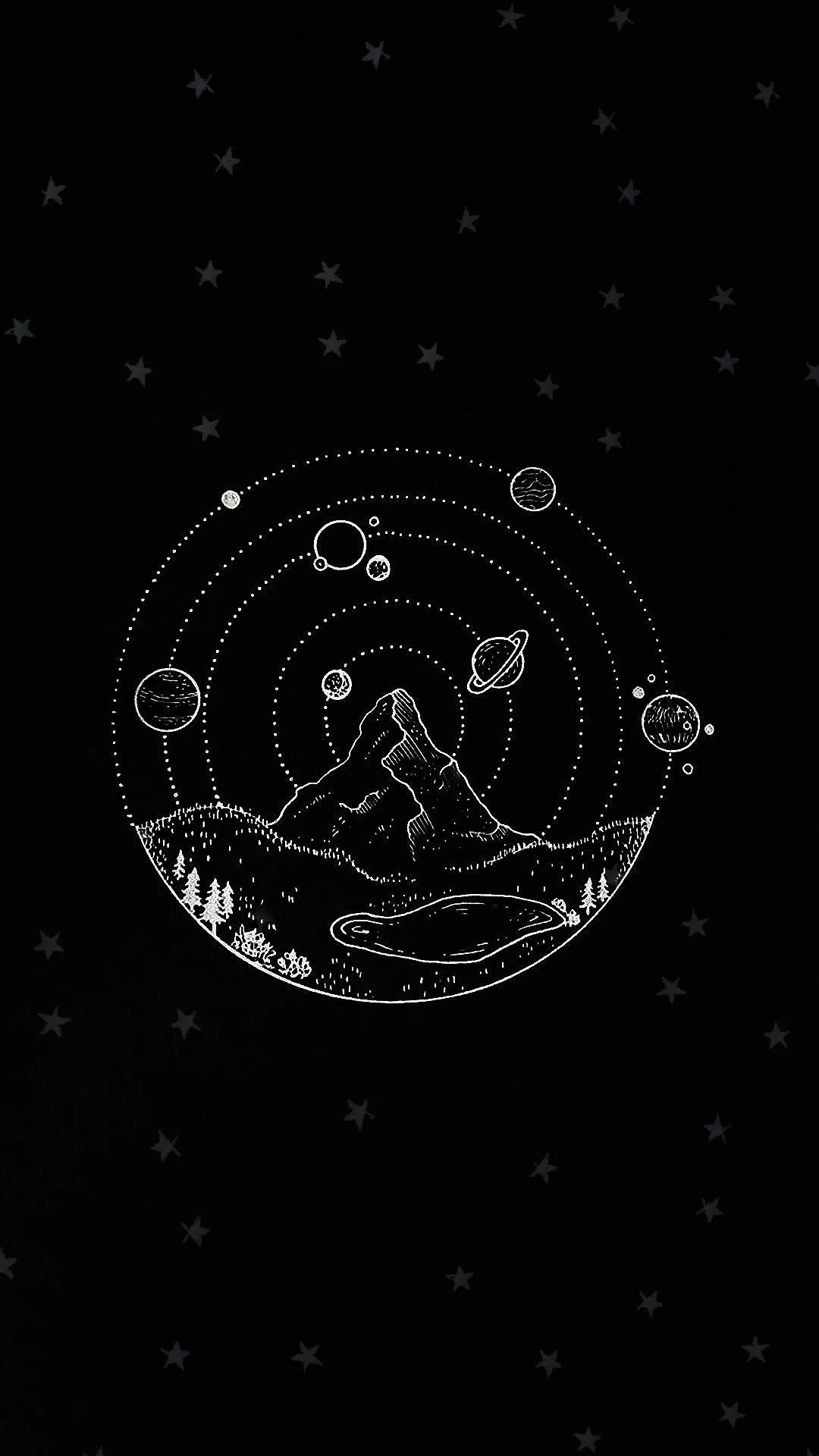 Black And White Aesthetics Stars Wallpapers