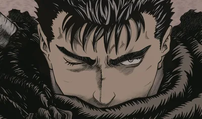 Guts the Black Swordsman Close-Up HD Wallpaper