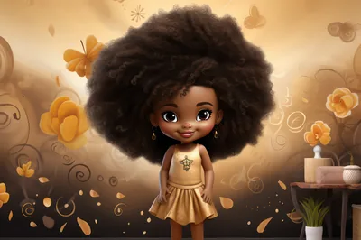 Background Black Girl Wallpaper