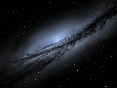 Dark galaxy 4K wallpaper