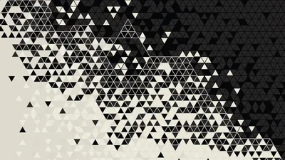 Scattered Triangle Halftone Gradient HD Wallpaper