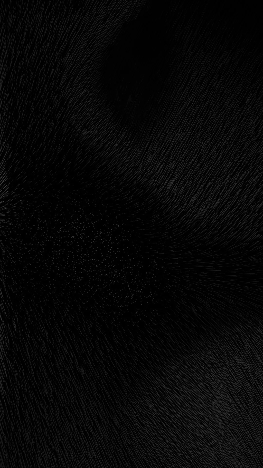 Short dark fur fills the frame with a faint diagonal shift in the nap, dark enough to read as solid on an OLED panel.
