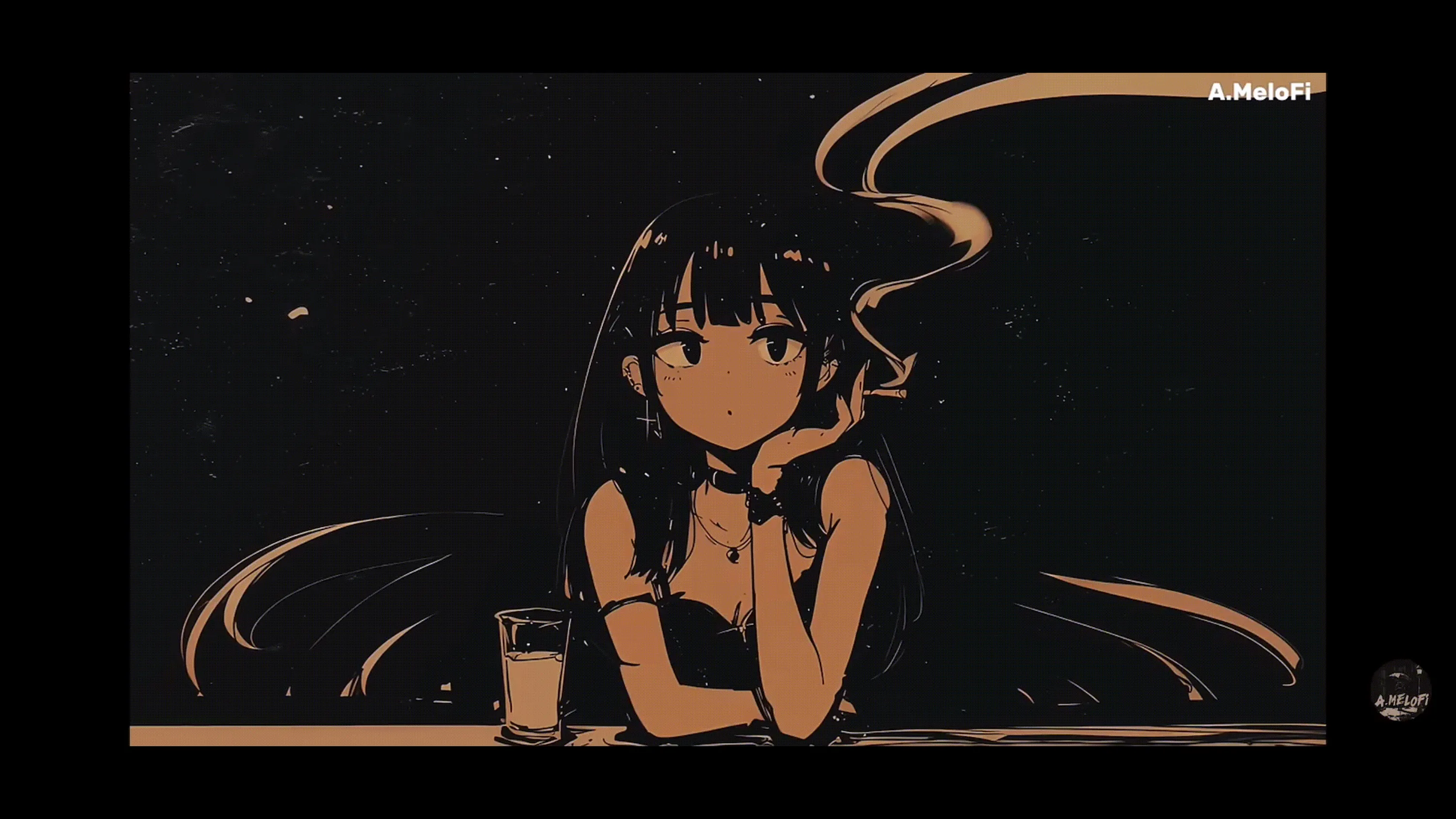 Black Anime Aesthetic Wallpaper