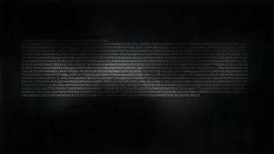 Rows of Code Text on Black HD Wallpaper