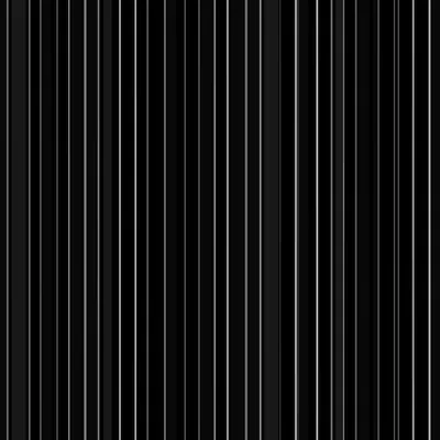 A close up of a black and white striped wallpaper with vertical lines