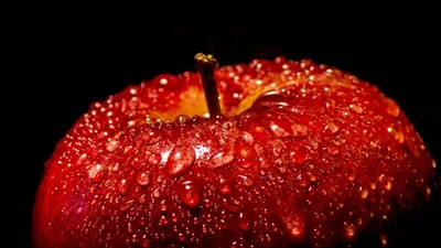 Red Apple Drops Wallpaper