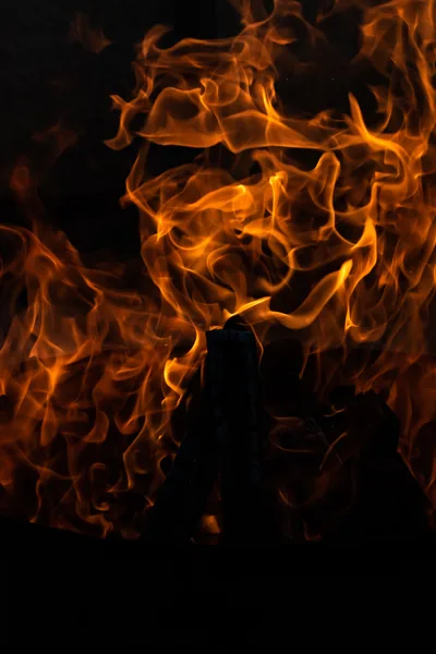 Fire Black Background Wallpaper