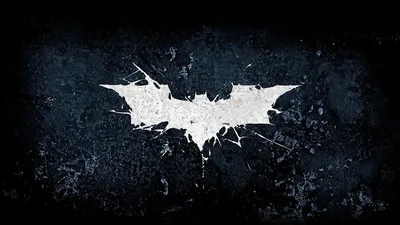 Cracked Bat Emblem on Concrete HD Wallpaper
