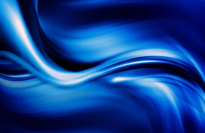 Royal Blue Silk Waves HD Wallpaper