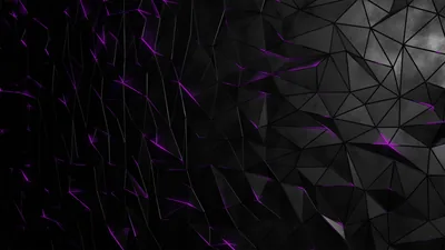 Black Purple Triangles HD Abstract Wallpapers