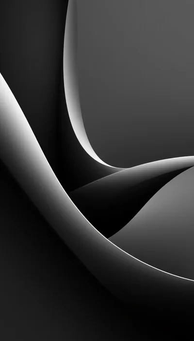Glossy Grey Ribbon Curve HD Phone Wallpaper