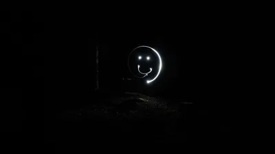 free Black Smile Face Wallpaper