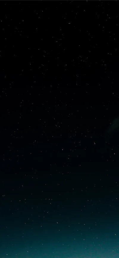 Starfield Fading to Teal HD Phone Wallpaper