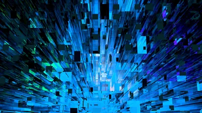 wallpaper fragments, shards, abstraction, blue 4k uhd hd backgr