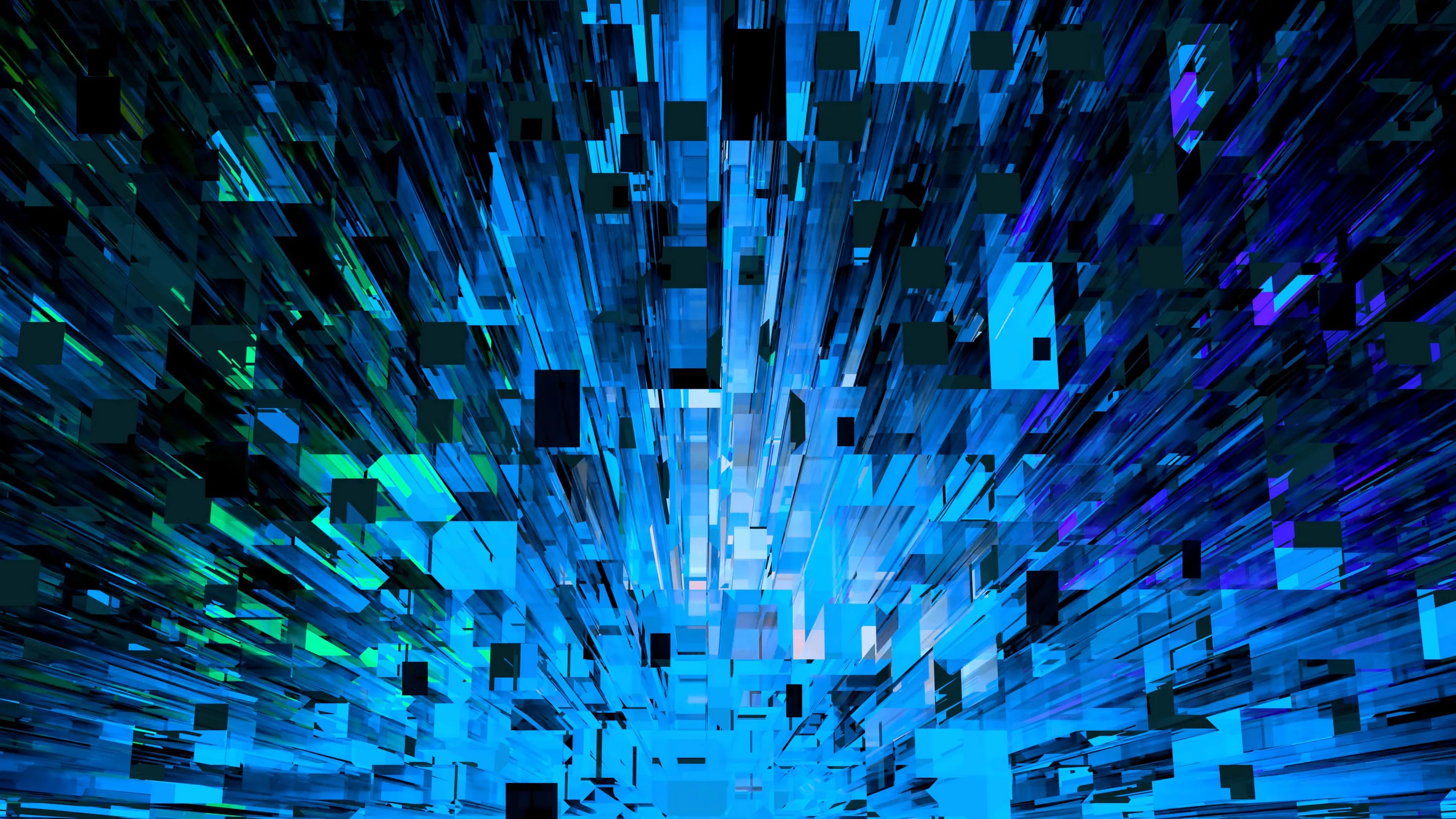 wallpaper fragments, shards, abstraction, blue 4k uhd hd backgr