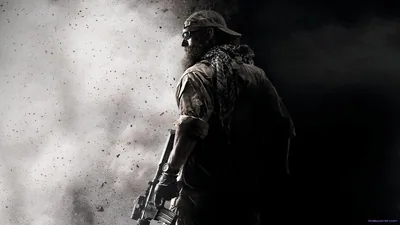 Soldier Silhouette in Dust HD Wallpaper