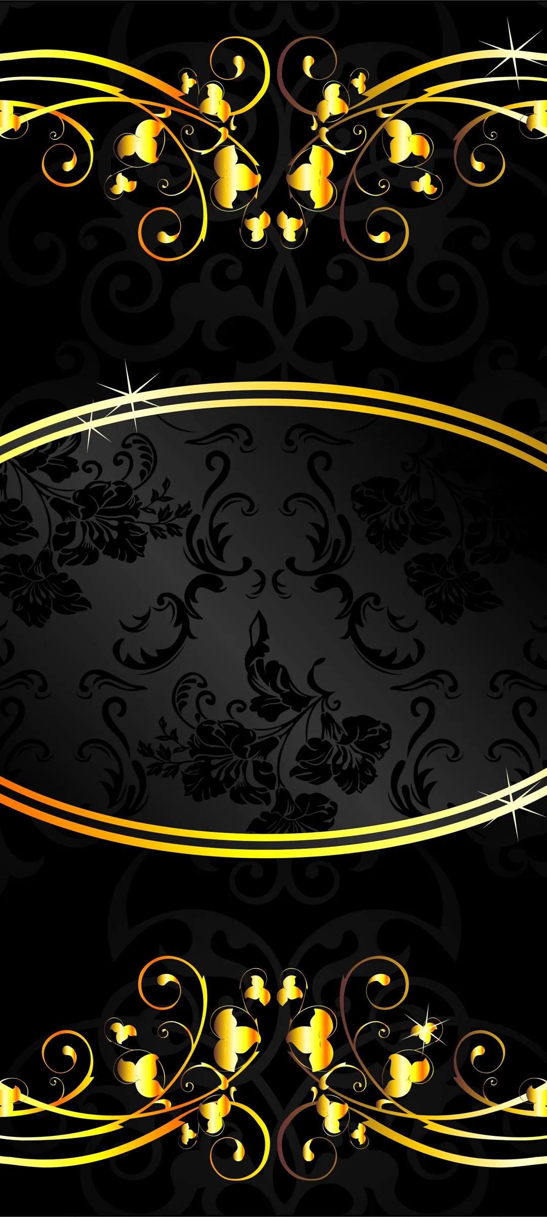 Black background, Texture, Gold, Frame, Black, Background Wallpaper