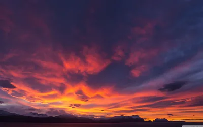 Crimson Clouds After Sunset HD Wallpaper