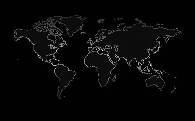 World Map High Resolution Black And White