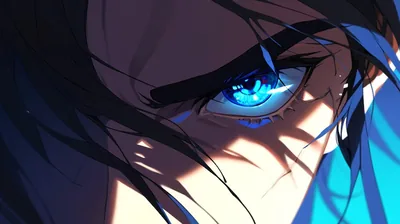 Black wallpaper anime eye HD Wallpaper