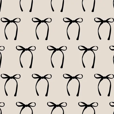 Black & Beige Bows
